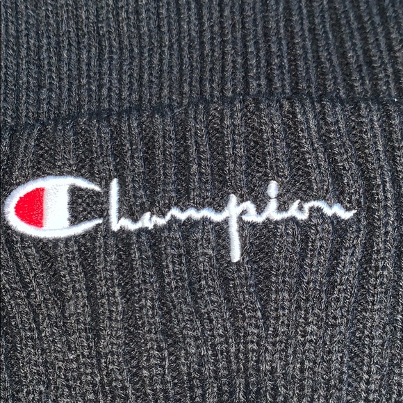 Champion Script Logo Beanie - Black NWT - Picture 3 of 13
